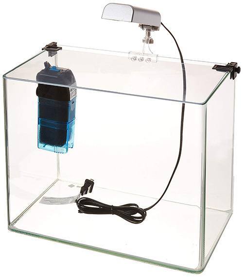 Penn-Plax-Curved-Corner-Glass-Aquarium-Kit