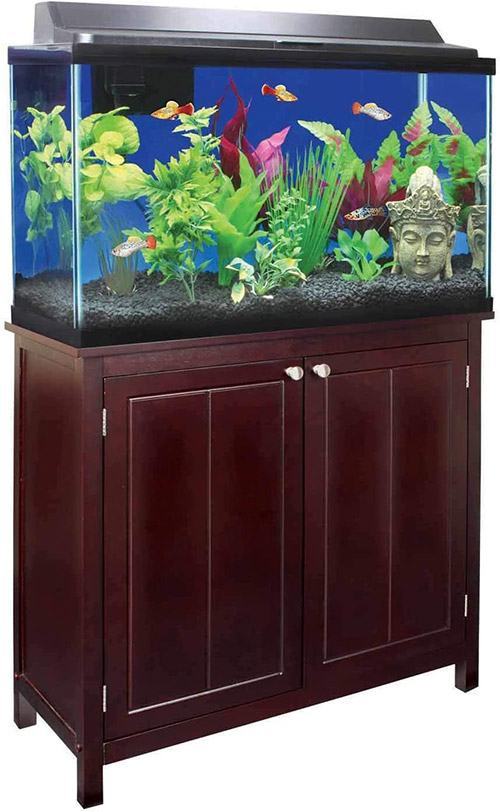 Imagitarium Faux Woodgrain Fish Tank Stand Up to 55 Gal.